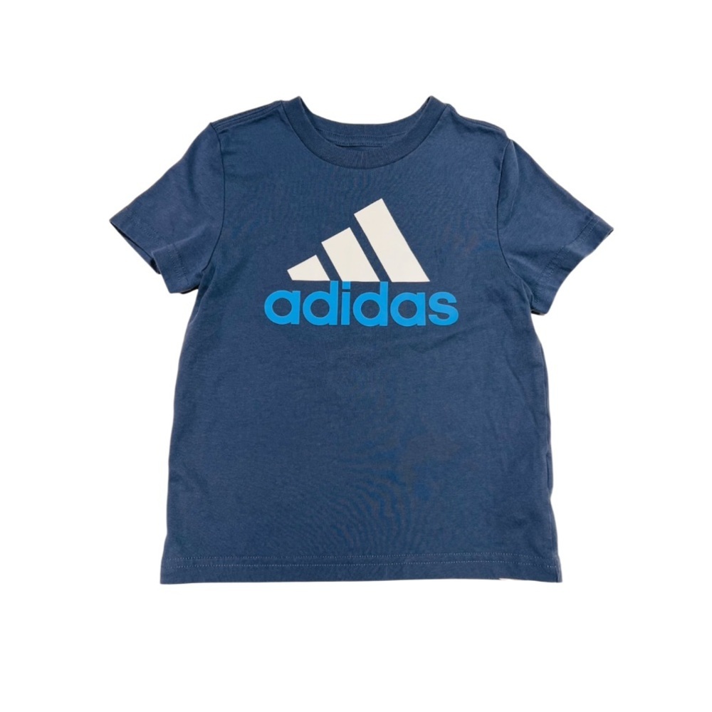Adidas Regular Fit Blue and White Short Sleeve Tees
